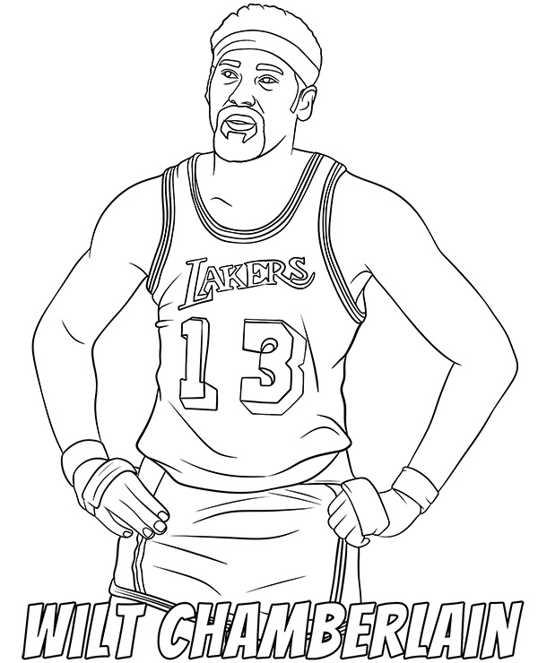 X new nba coloring pages