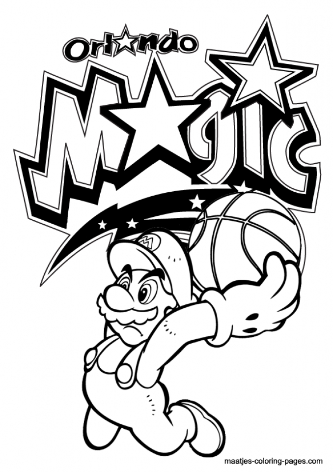 Get this easy printable nba coloring pages for children ulh
