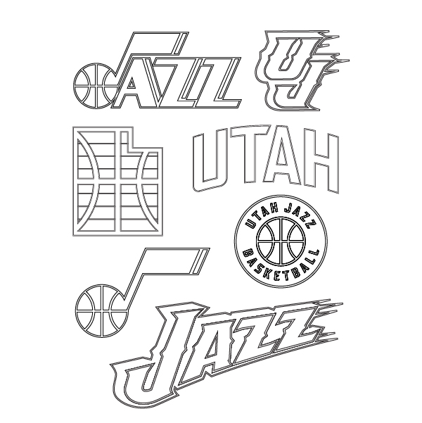 Coloring pagesactivities â utah jazz youth