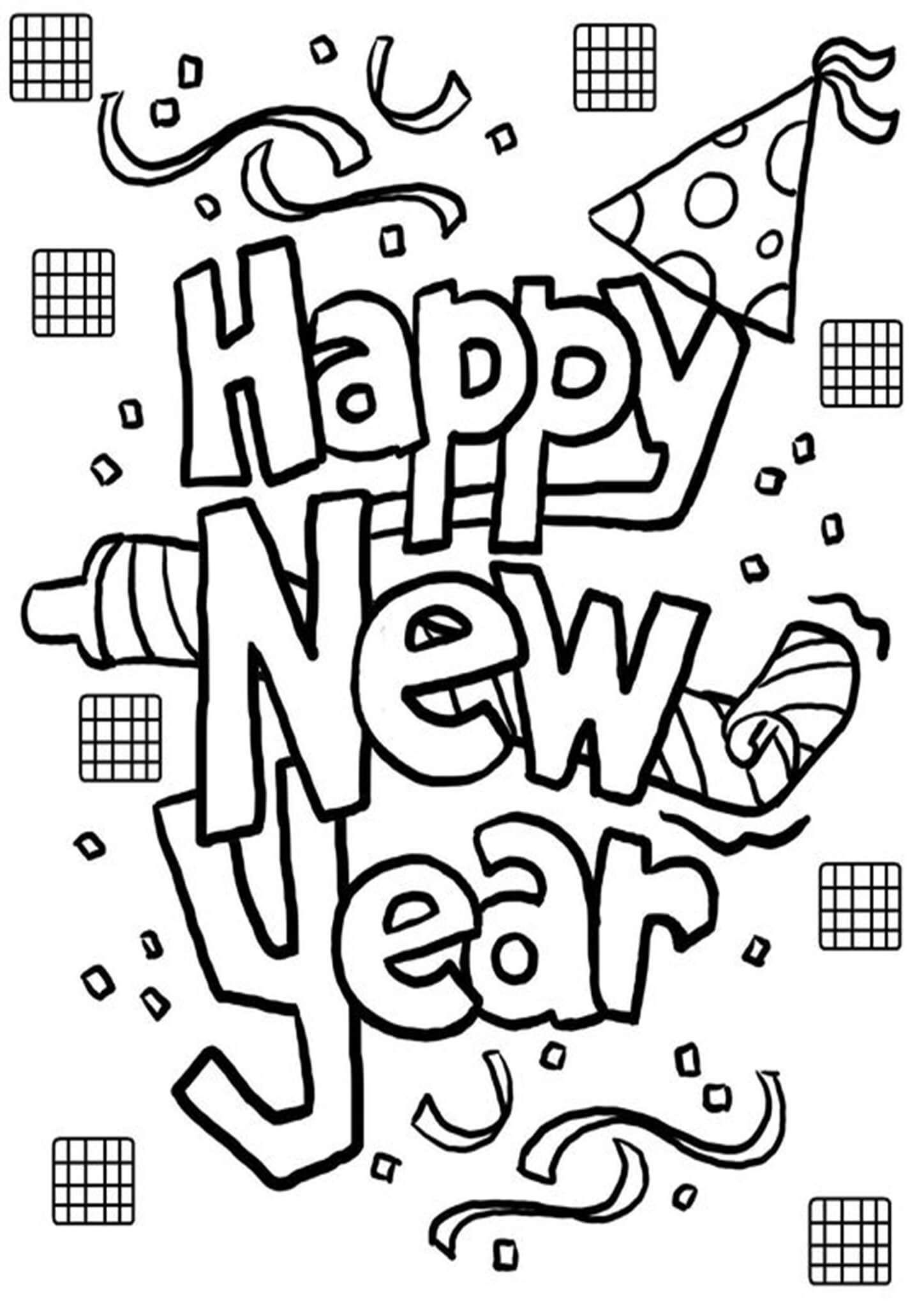 Free easy to print happy new year coloring pages new year coloring pages printable coloring pages coloring pages for kids