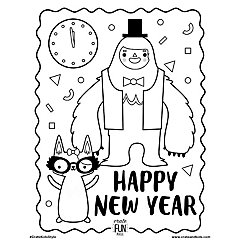 Kids new years eve free printable coloring page crate kids