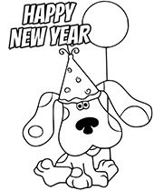 Top happy new year coloring pages