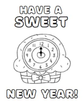 Happy new year coloring pages â free coloring pages to celebrate new years â the wild wild west parenting teaching blog