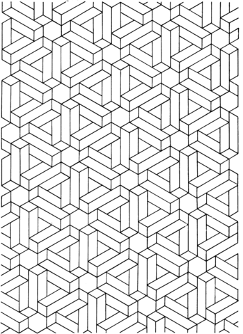 Optical illusion coloring page free printable coloring pages geometric coloring pages pattern coloring pages graph paper drawings
