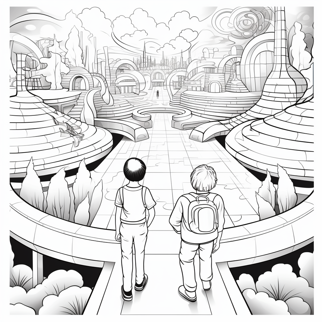 Optical illusion coloring pages