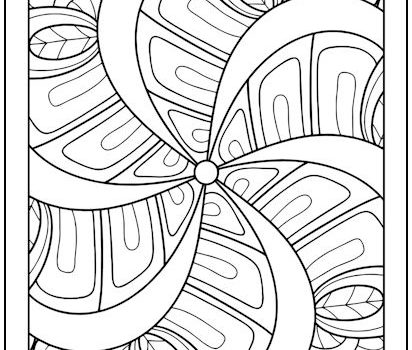 Free op art coloring pages