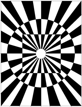 Op art coloring pages set by life in corncob tpt
