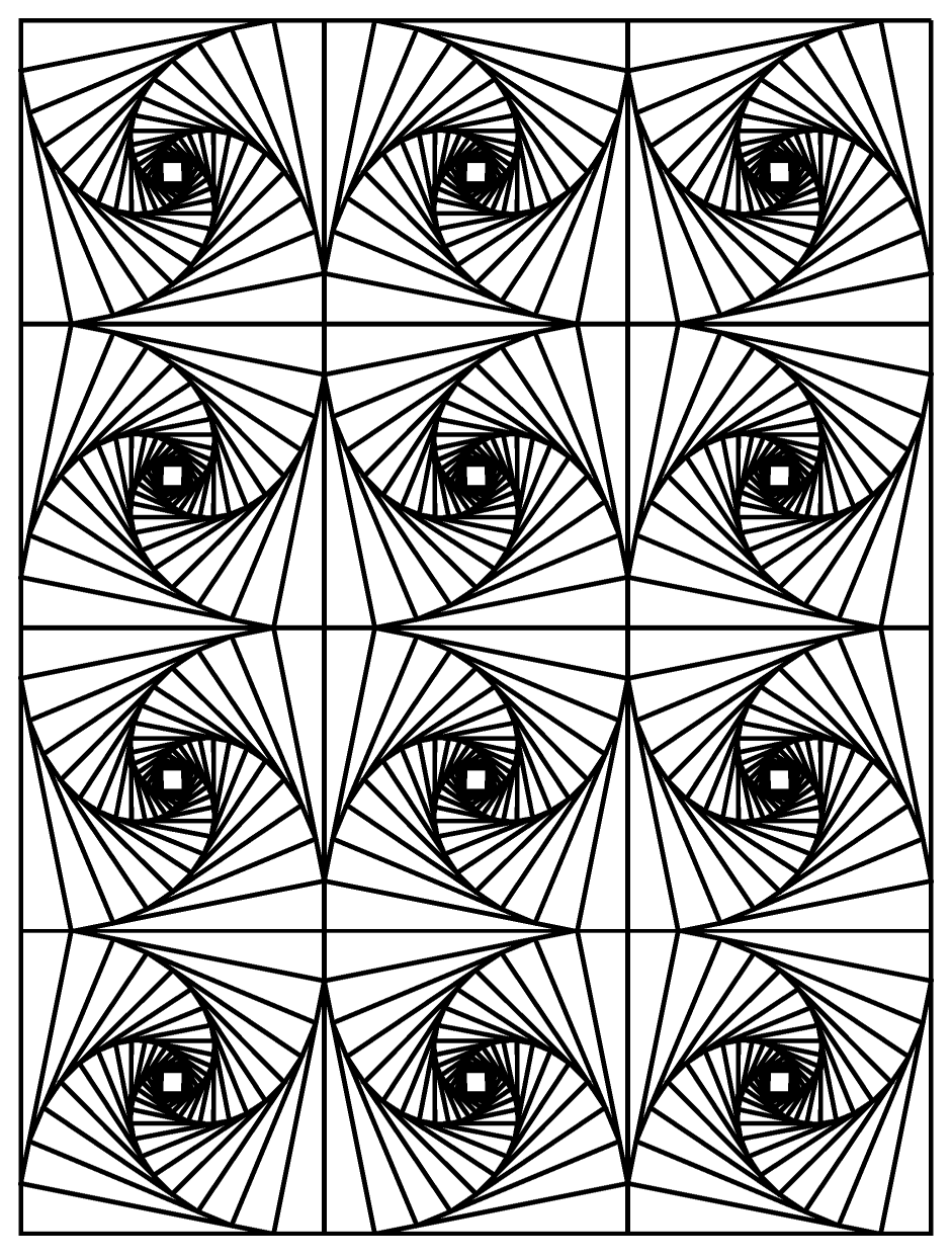 Op art illusion optique