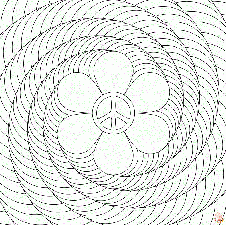 Printable optical illusion coloring pages free for kids and adults