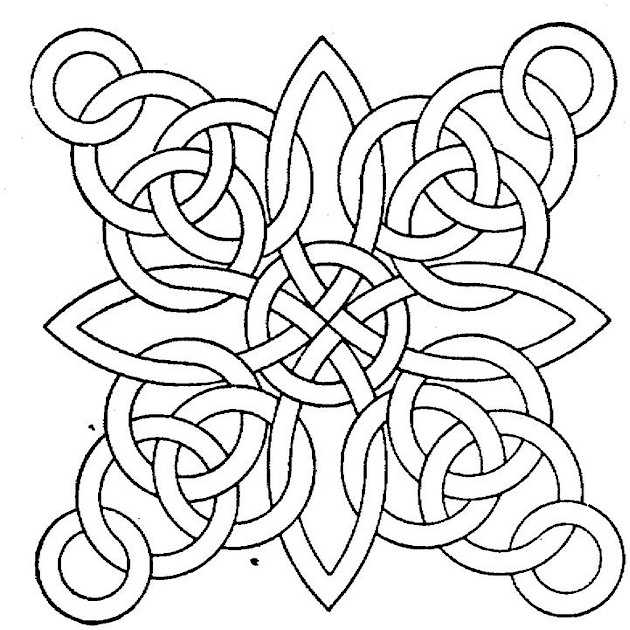 Coloring pages free geometric coloring page for adults