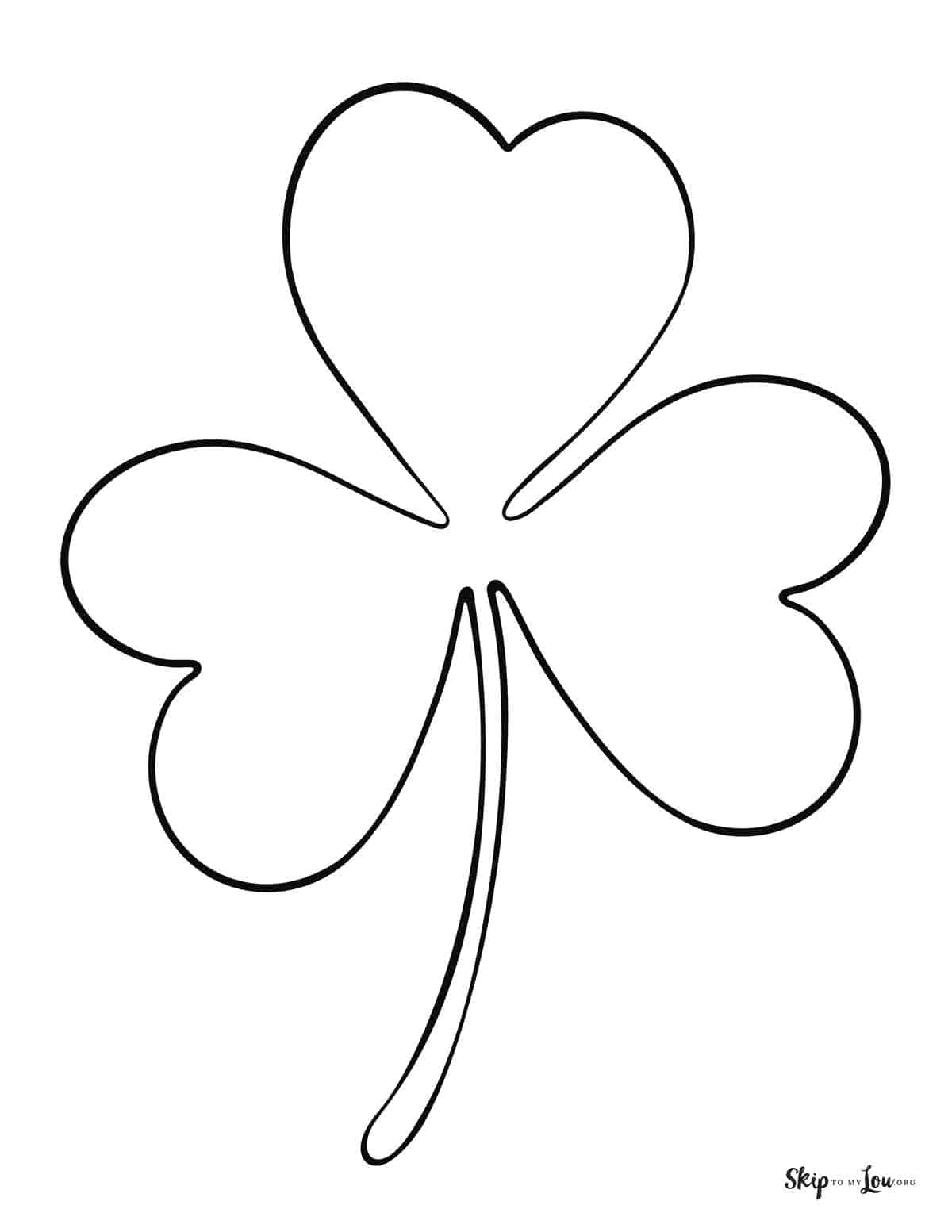 Shamrock coloring pages skip to my lou