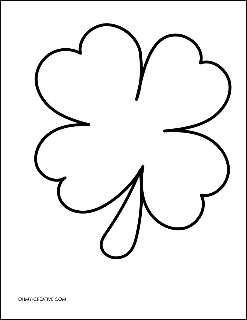 Printable template for st patrick s day