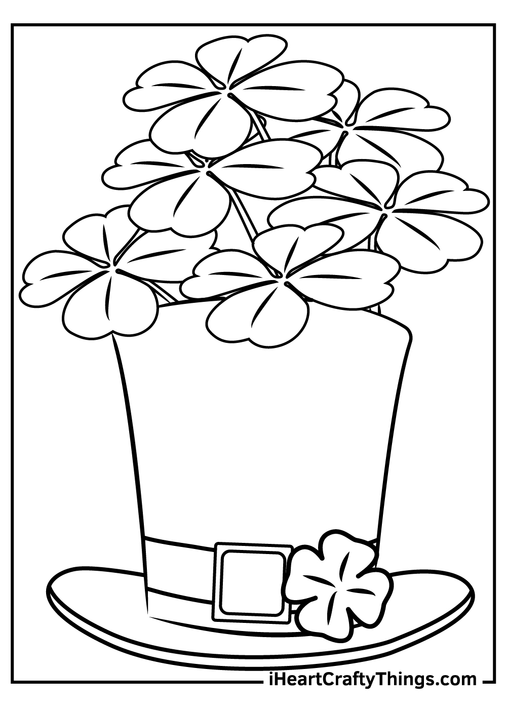 Shamrock coloring pages updated