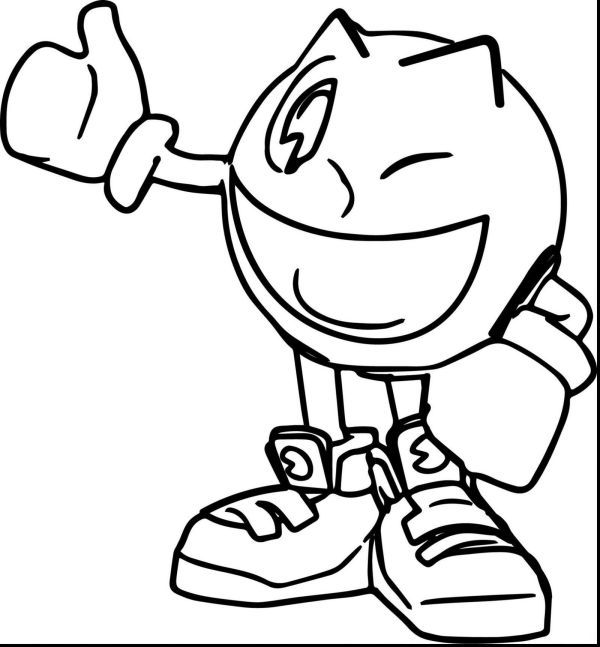 Pacman coloring pages printable pdf