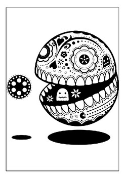 Printable pac man coloring pages explore the maze with your favorite character