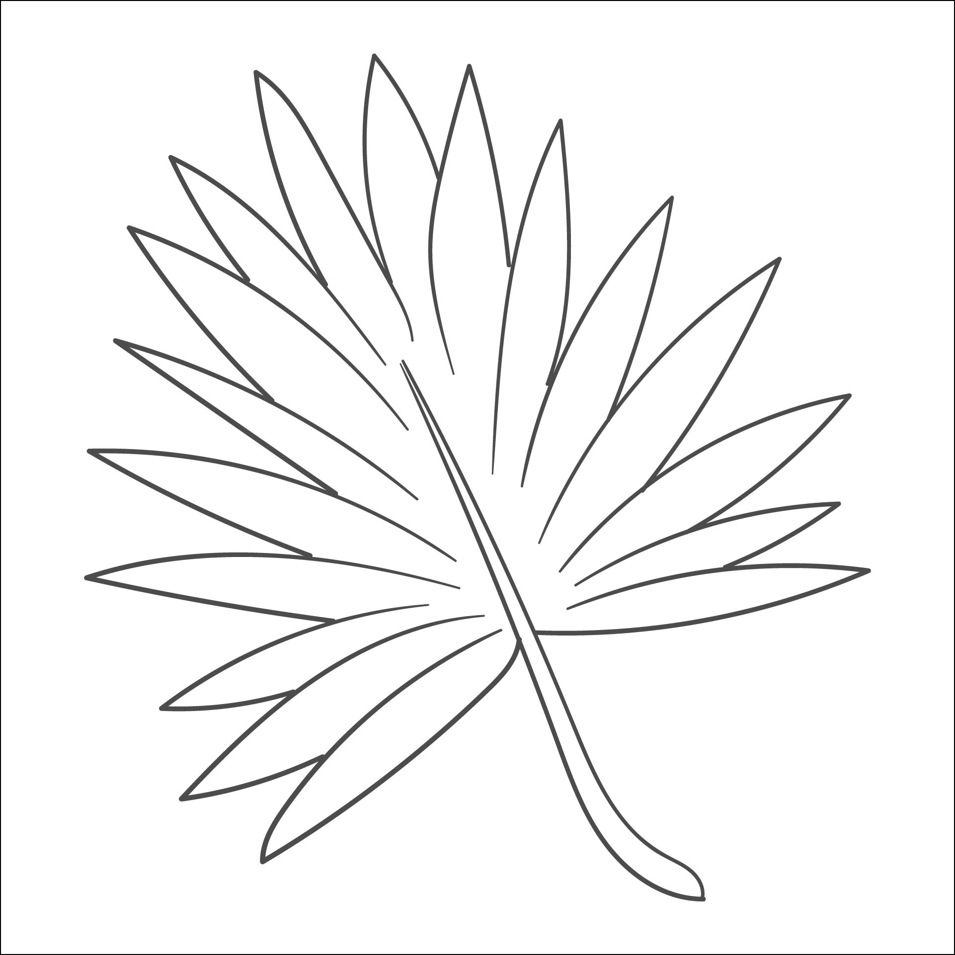 Best palm leaf template printable pdf for free at