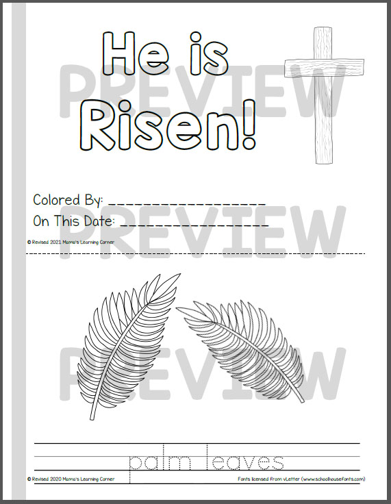 Christian easter coloring pages