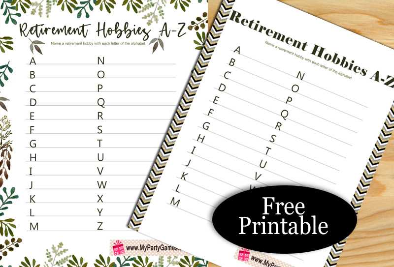 Free printable retirement party games