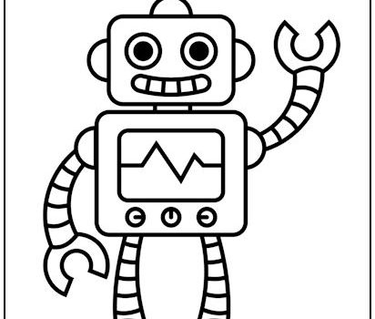 Tag robot coloring page print it free