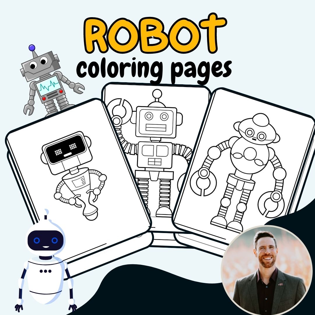 Robot coloring pages fun and educational activities for kids of all ages made by teachers