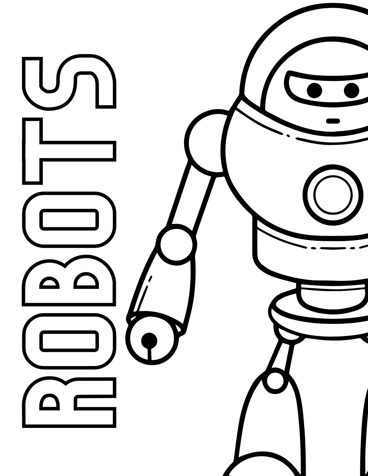 Free printable robot coloring pages for kids and adults