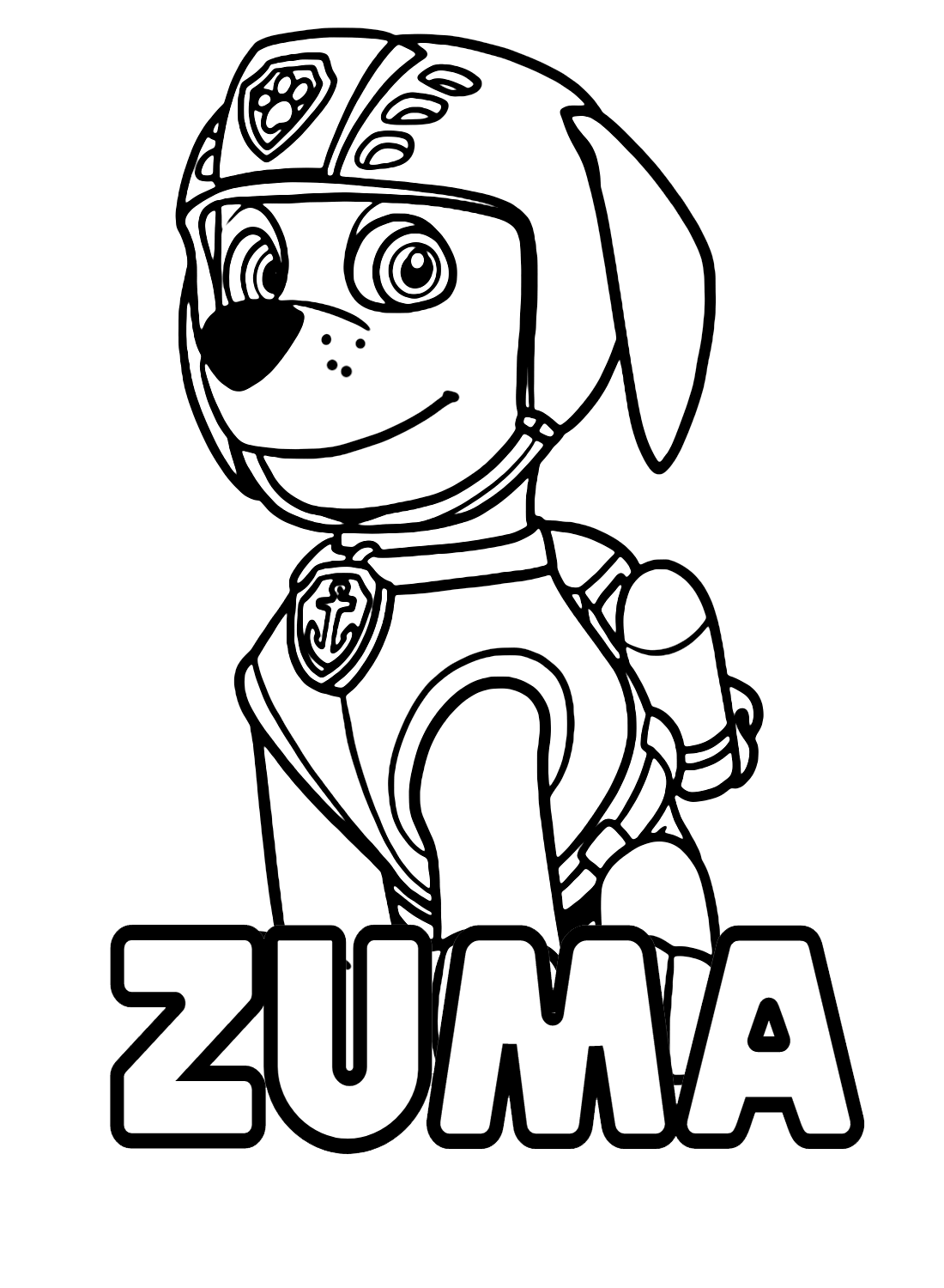 Zuma paw patrol coloring pages printable for free download