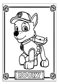 Get creative with our large collection of printable paw patrol coloring pages