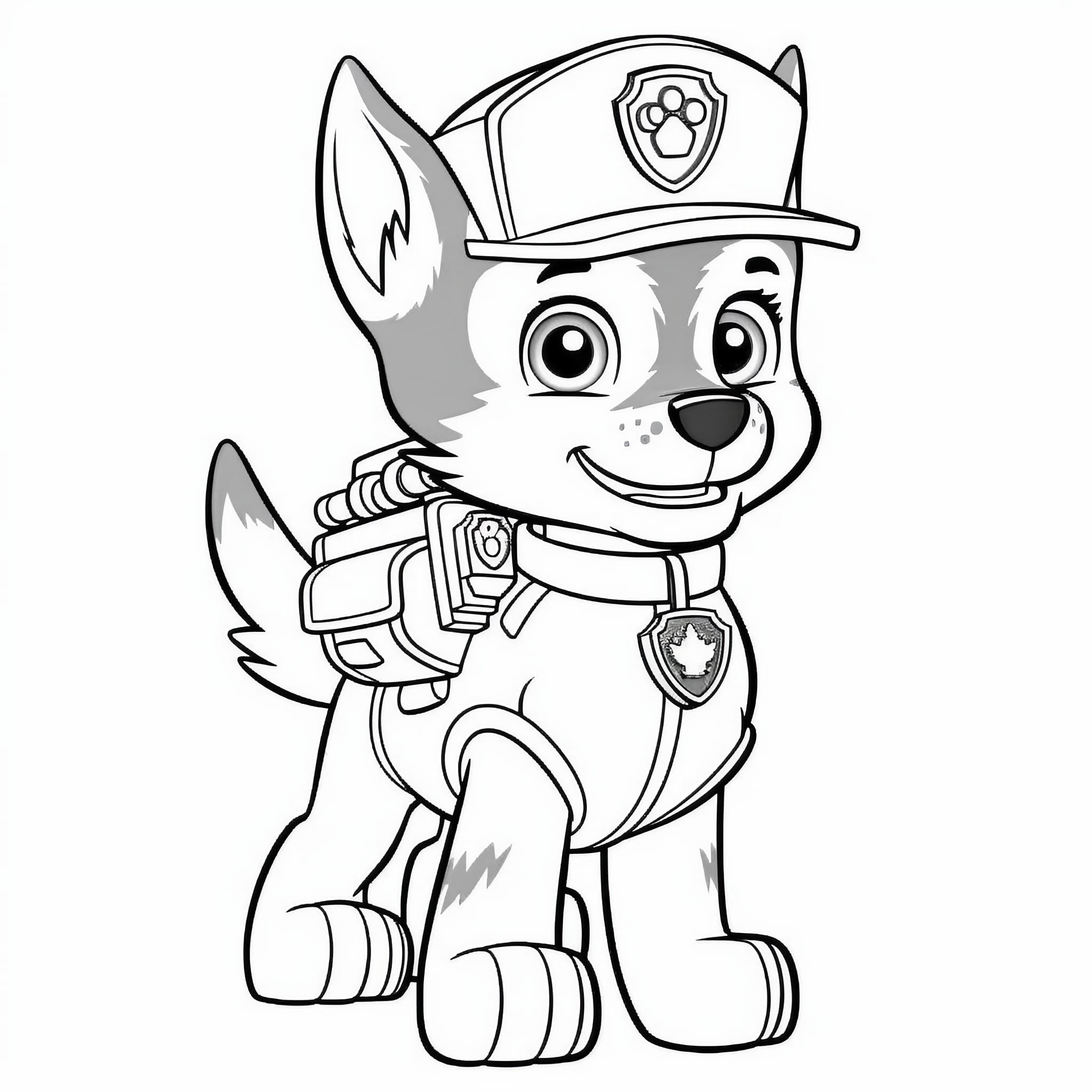 Paw patrol coloring pages for free printable