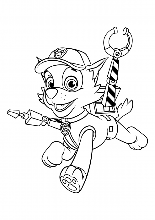 Rocky coloring pages paw patrol coloring pages
