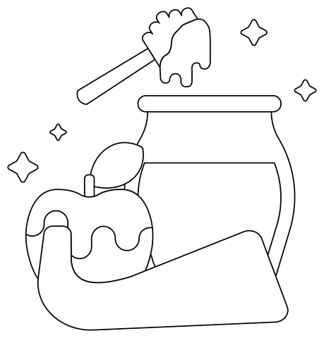 Rosh hashanah coloring page free printable coloring pages