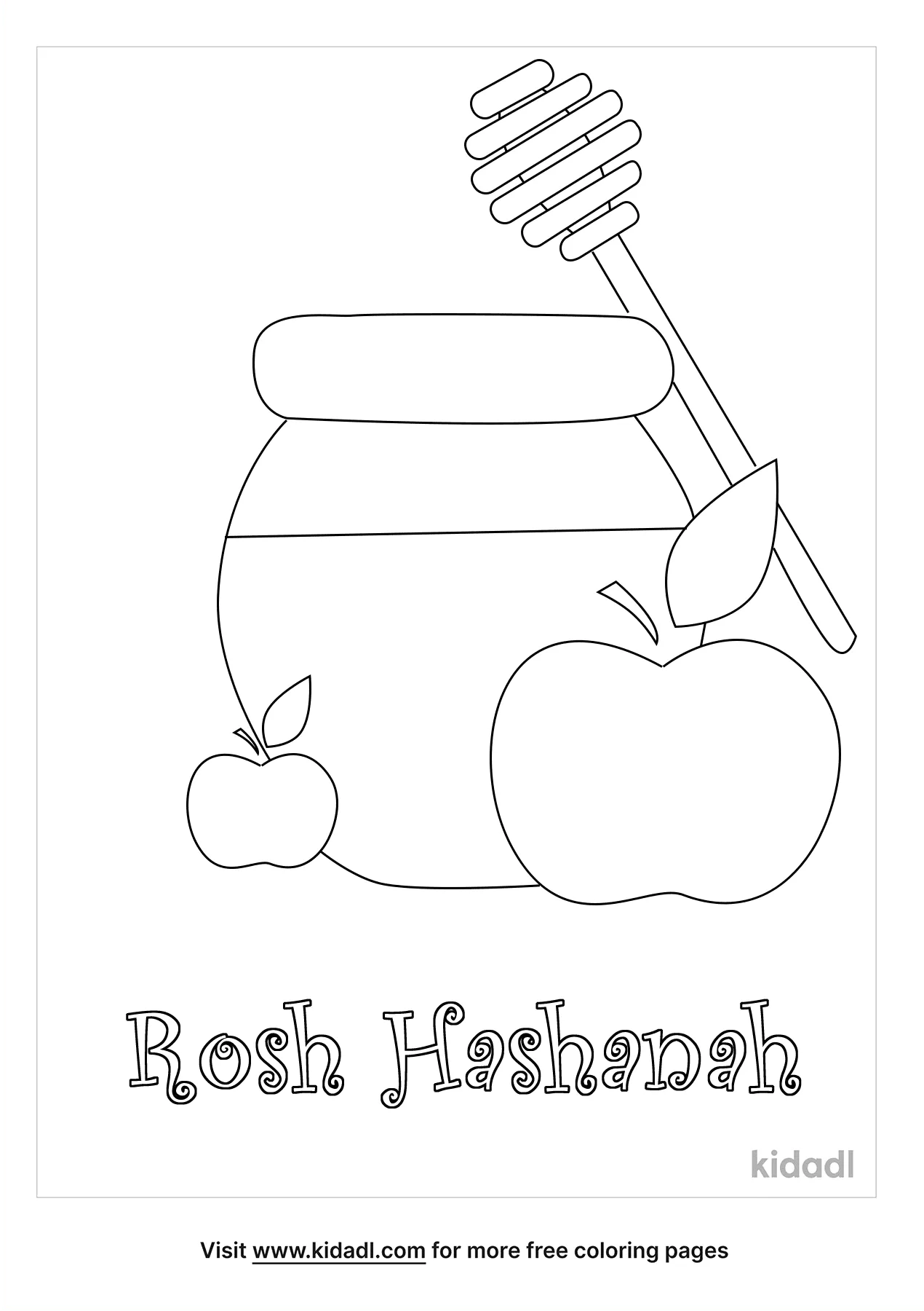 Free rosh hashanah coloring page coloring page printables