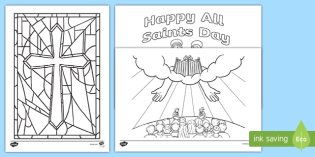 All saints day louring page australia primary curriculum
