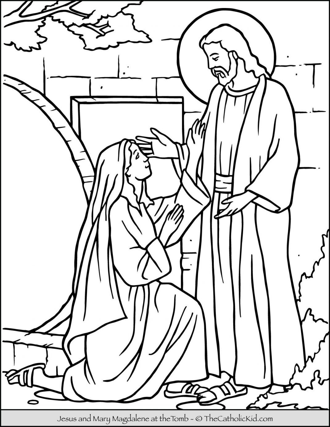 Saint coloring pages