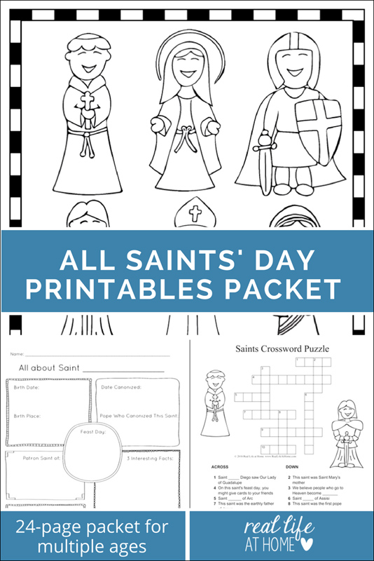 Printables for all saints day â lesson plans