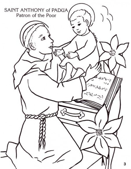 Coloring book about the saints