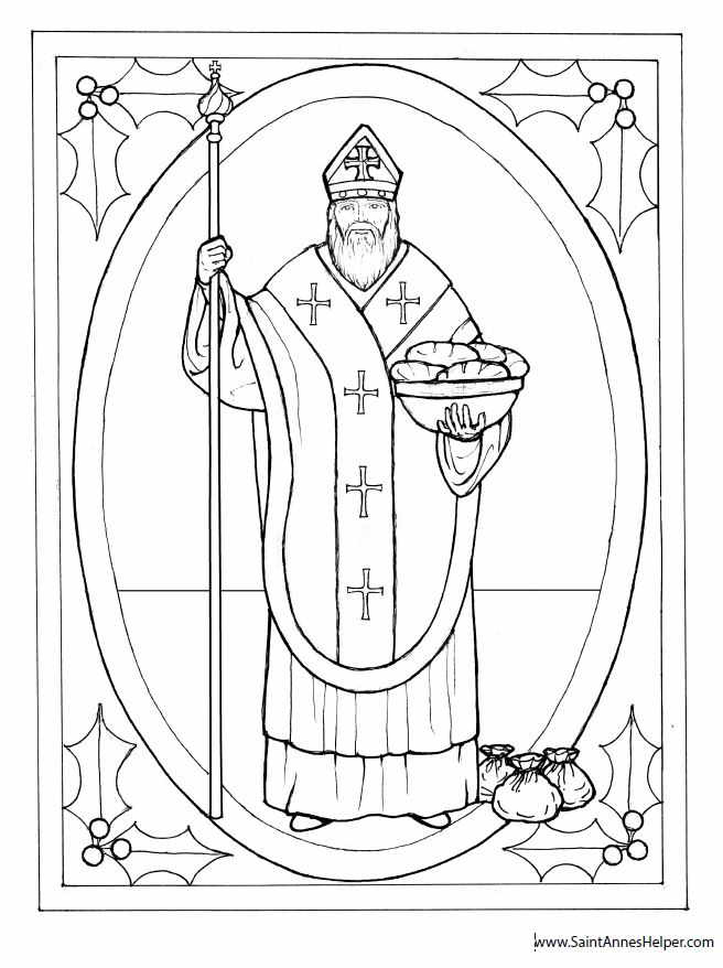 Catholic saint coloring pages