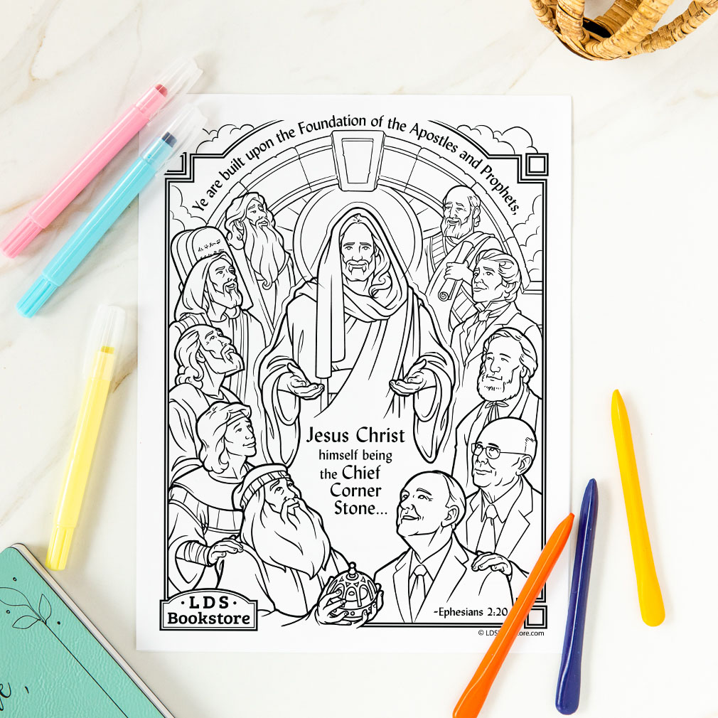 Christ being the chief corner stone coloring page