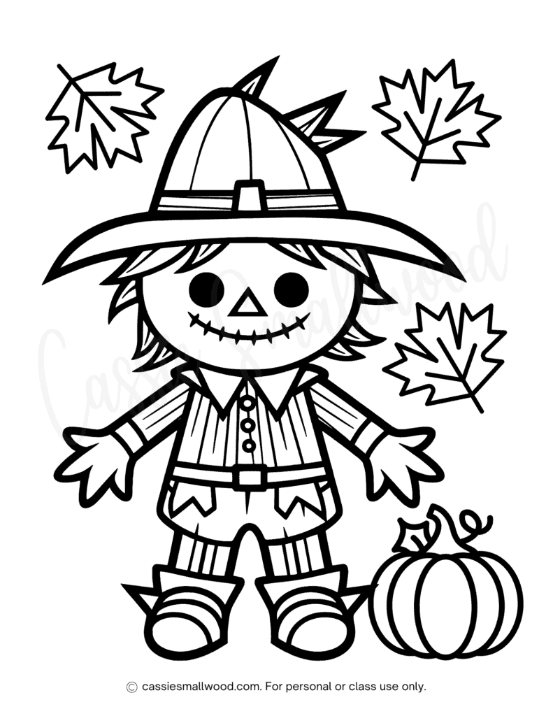 The best scarecrow coloring pages