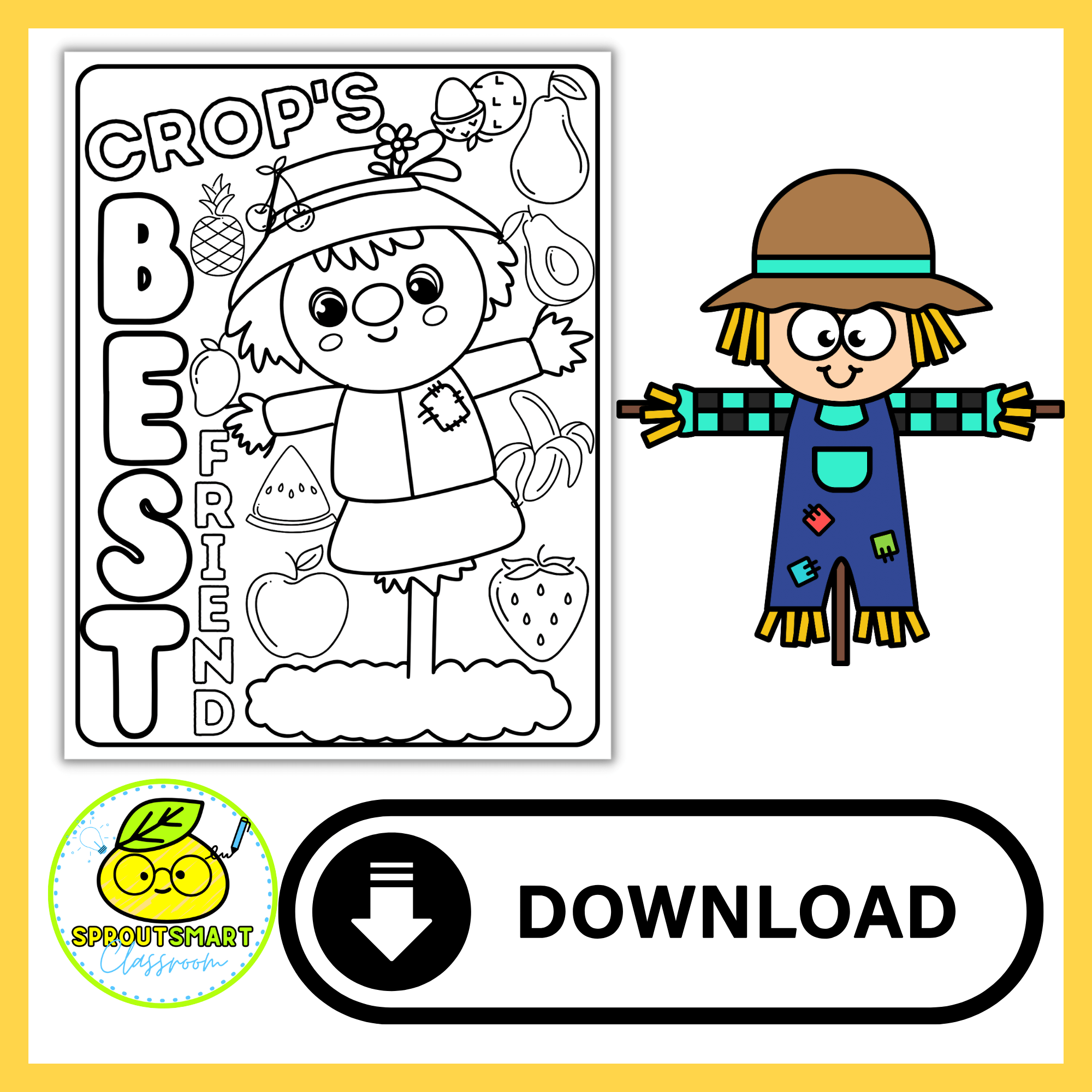 Autumn scarecrow coloring pages fall september october coloring sheets made by teachers