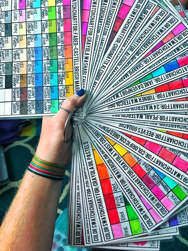Free color swatch chart printable