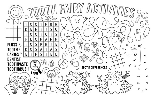 Dental coloring pages royalty