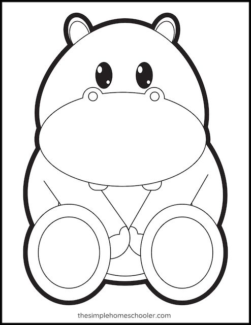 Cute animal coloring pages printable and free
