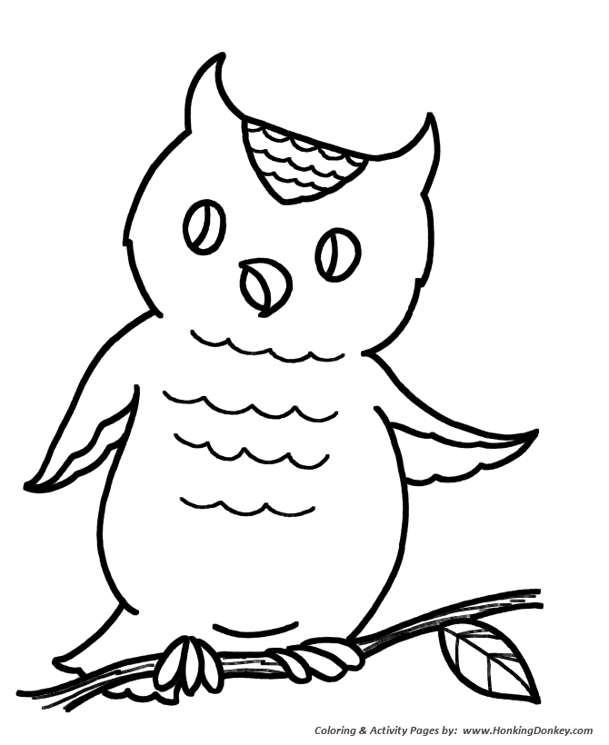 Simple shapes coloring pages free printable simple shapes wise owl coloring activity pages for pre