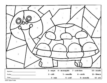 Free spanish coloring page by cyber profe tpt