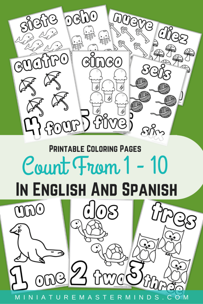 Printable coloring pages counting