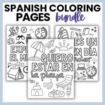 Pãginas de colorear en espaãol spanish coloring pages bundle by seãora sol