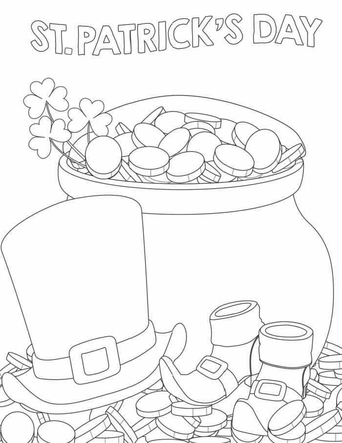 Free st patricks day coloring pages for adults