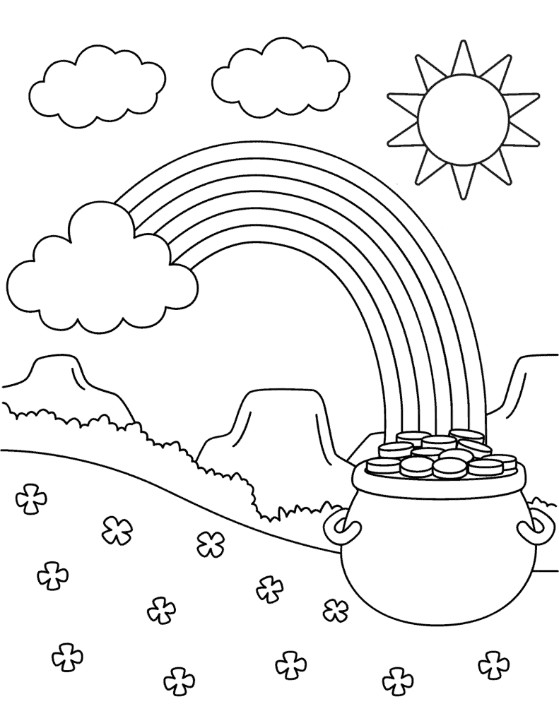 Free st patricks day coloring pages for kids