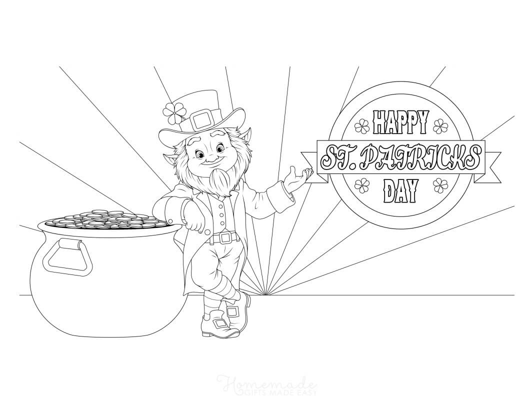 Printable st patricks day coloring pages for adults kids