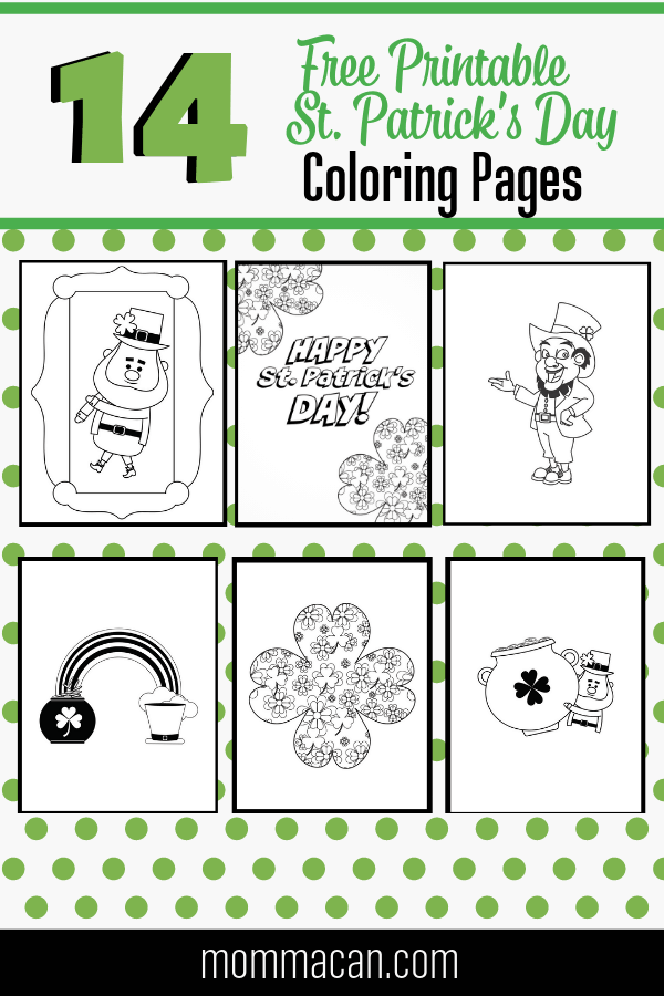 Free printable happy st patricks day coloring pages